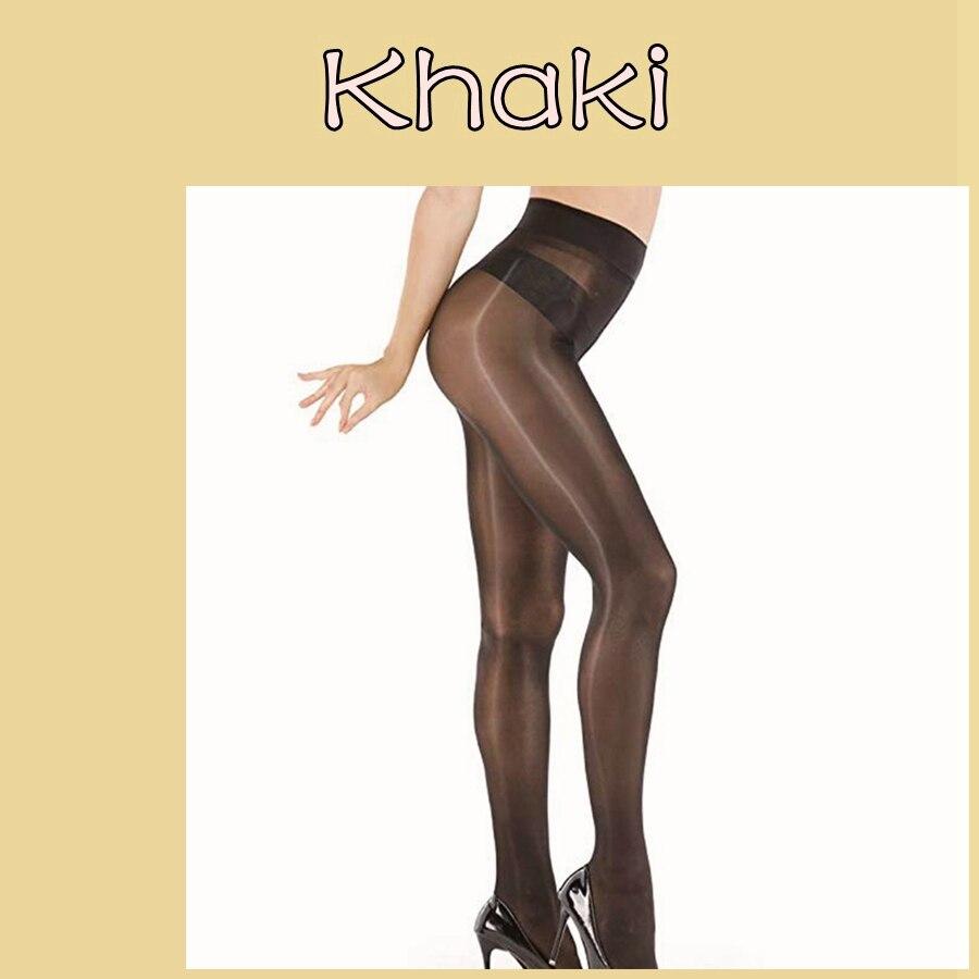 Эластичные волшебные колготки из необычного материала, более блестящие, чем масляные, ультратонкие женские колготки с закрытой промежностью