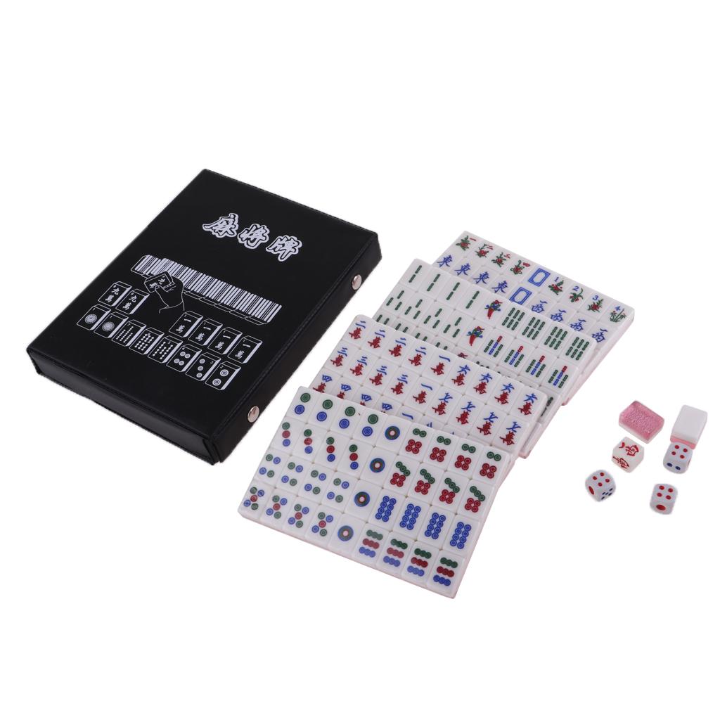 Китайский Маджонг Акриловые Фишки Мини-Набор Маджонга Портативная Настольная Игра Маджонг для Семейной Вечеринки Подарки