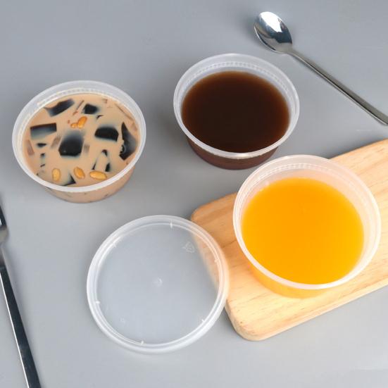 20 шт. коробка для хранения продуктов с герметичной крышкой, круглая прозрачная пищевая морозильная камера, не содержащая бисфенола-А, микроволновая печь, безопасная для приготовления еды, гастроном, контейнер для упаковки пищевых продуктов на вынос