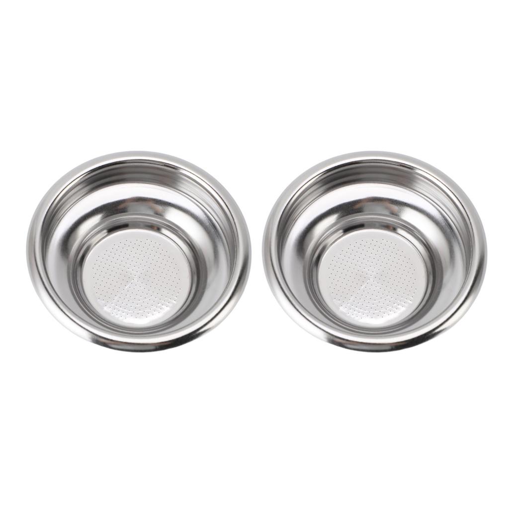 2 шт. Корзина фильтра для портафильтра из нержавеющей стали 1 чашка Корзина для портафильтра для кофе для портафильтра 58 мм
