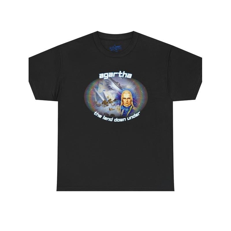 Agartha The Land Under Meme unisex T-Shirt Funny Graphic Streetwear Gift, Street Style Fade, Unique Shirt