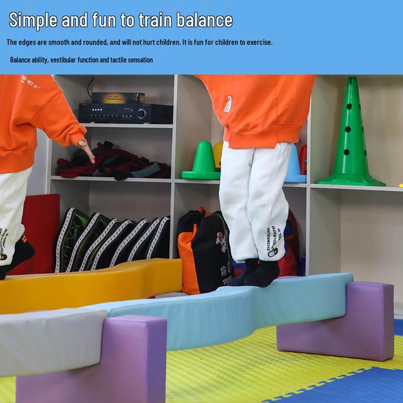 S-Shaped Balance Beam for Children's Sensory Integration & Fitness