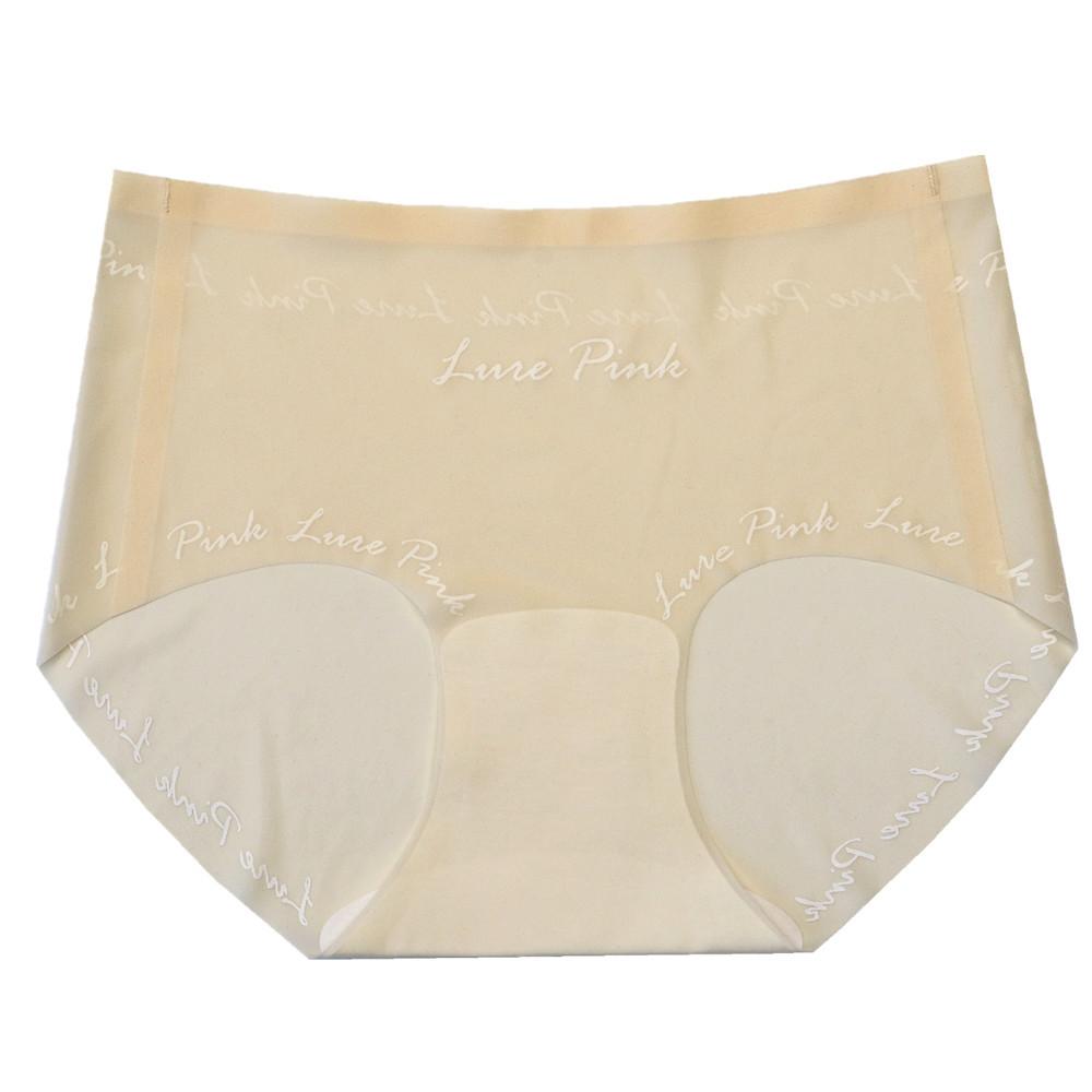 Women's Thin One Piece Ice Silk Low Waist and Hip Lift Cotton Briefs