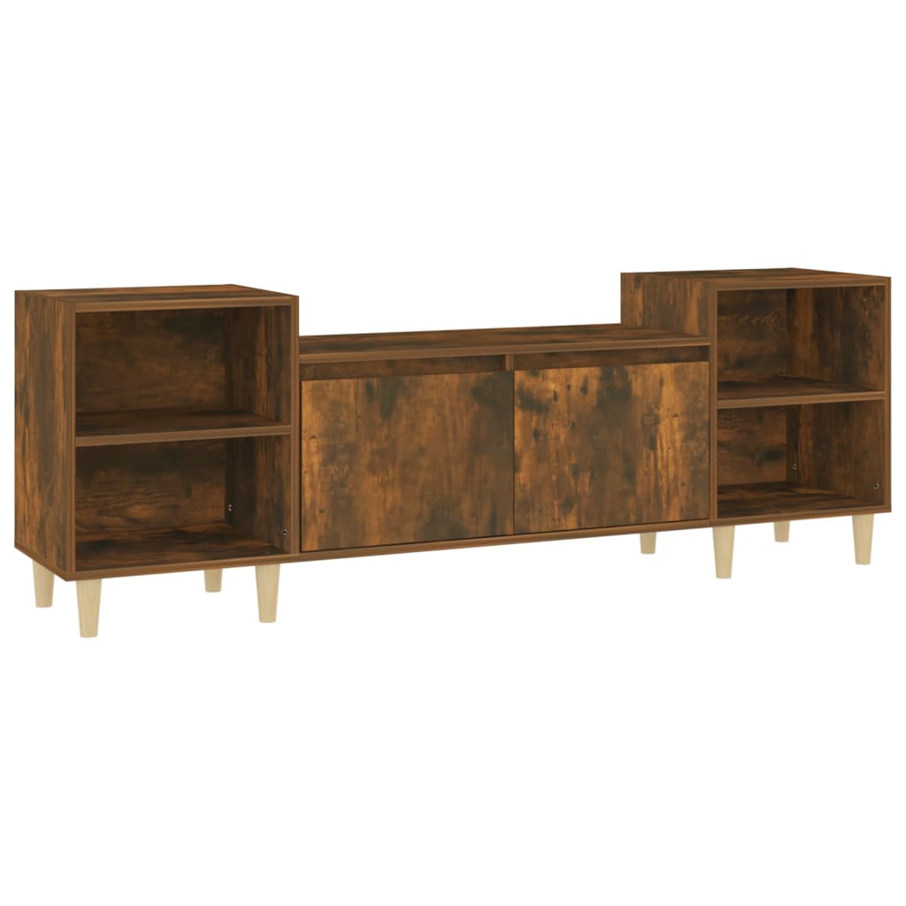 TV Cabinet Smoked Oak 160 x 35 x 55 cm Particleboard