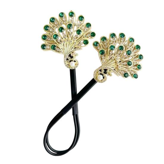 3 шт., бигуди для создания пучков со стразами в виде павлиньего хвоста, ловкий твистер для завивки волос, зажим для волос, ленивые женские аксессуары для укладки волос