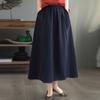 ZANZEA Женские повседневные однотонные свободные длинные юбки с эластичной резинкой на талии