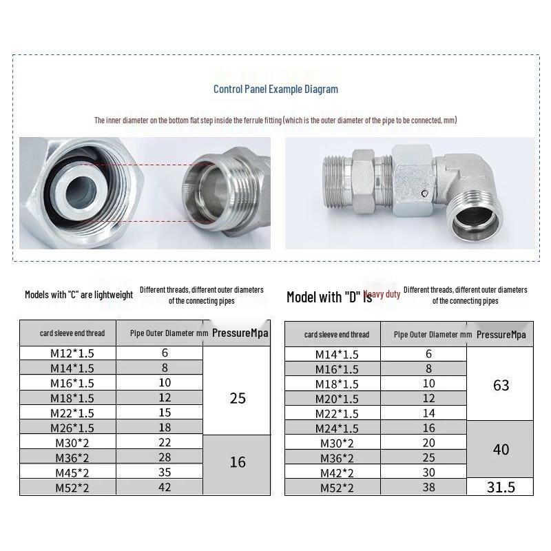 Carbon Steel Heavy-Duty Hydraulic Union Elbow