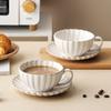 1 комплект 230 мл винтажная керамическая кофейная кружка и блюдце тарелка чайная чашка набор питьевых чашек для завтрака послеобеденный чай посуда подарки