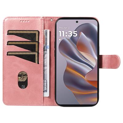 Для Motorola Edge 50 Neo 5G/Moto S50 5G/Thinkphone 25 5G Чехол Книжка Кошелек Т-образные Линии Кожаный Чехол для Телефона