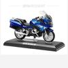 Alloy Blue Simulation Motorcycle Model Toy For Collection And Display