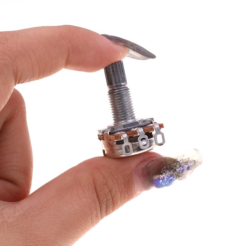 A500K B500K A250K B250K A50K B50K A25K B25K Потенциометр Шлицевой Маленький Пот Электрогитара Бас Эффект Усилитель Тон Громкость 18 Мм Вал Части