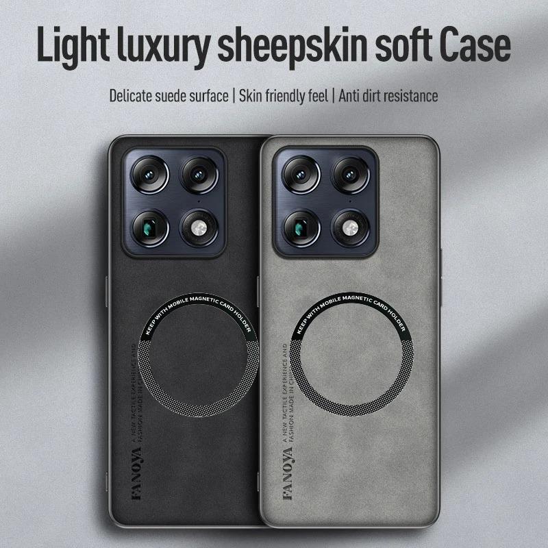 Ретро Чехол из овчины для Moto Signature Edge 70 Pro 70 Fusion+ Ultra 60S Stylus G87 G77 G67 G57 G47 G37 Power G86 Магнитная крышка