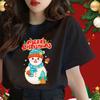 COD Рождественский узор женская футболка Baju Cuti Krismas Lelaki мужская футболка большого размера с коротким рукавом повседневный топ футболка