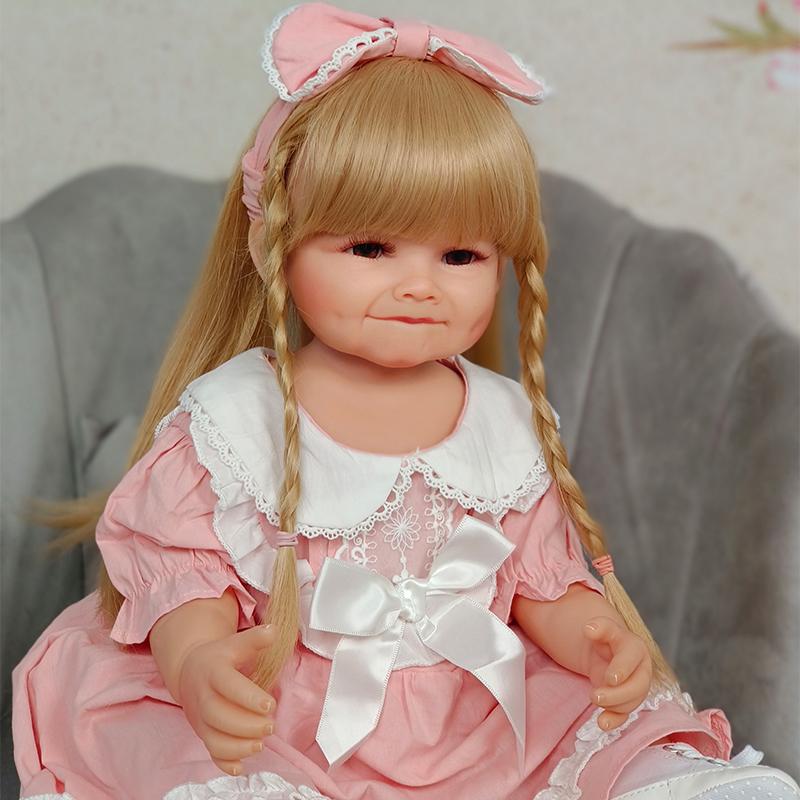 55 см 22 дюйма куклы реборн реалистичные Рая полностью силиконовые детские Bebe кукла для новорожденных девочек водостойкая игрушка для детей подарок
