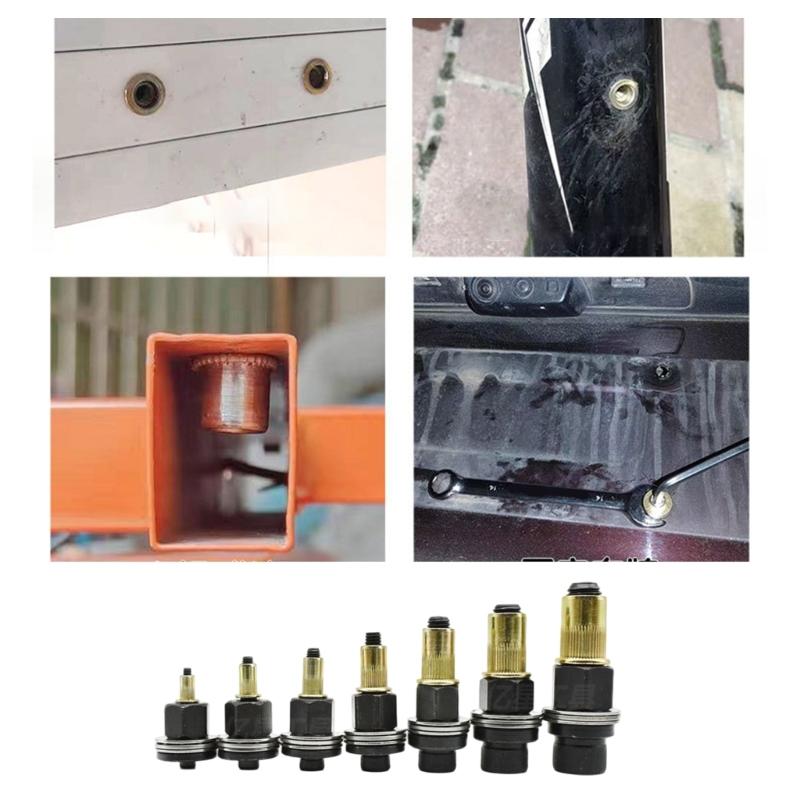 Carbon Steel Rivet Nut Tool Set Electric Manual Cordless Riveter Manual Riveter Nut Tool Accessory Simple Installation