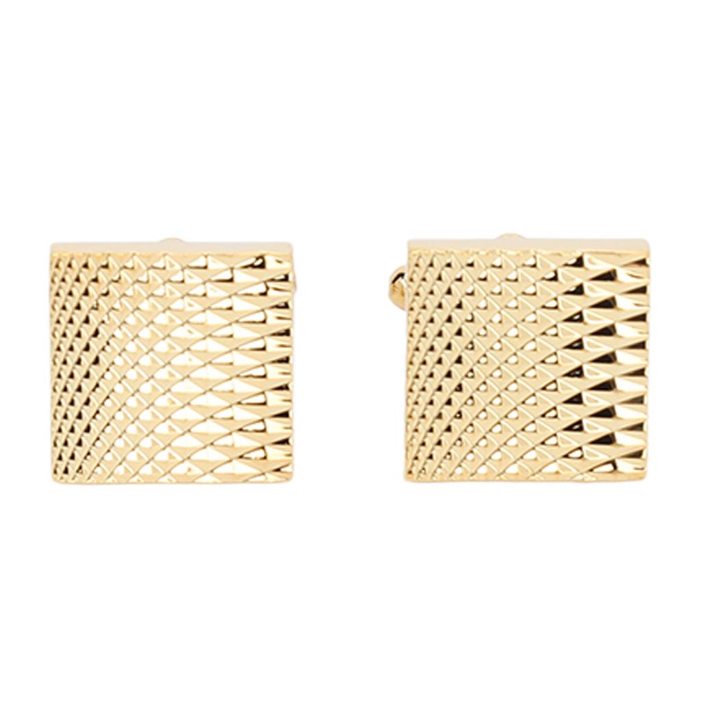 1 пара французских запонок, двухслойное гальваническое полированное золото, мужские официальные деловые костюмы