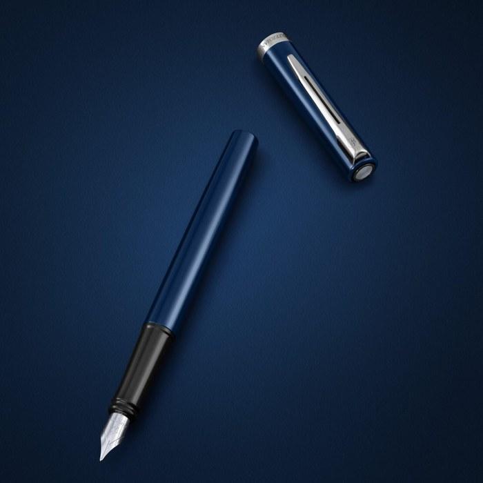 WATERMAN Impression Fountain Pen Blue CT Fine Nib Gift Box 2225543