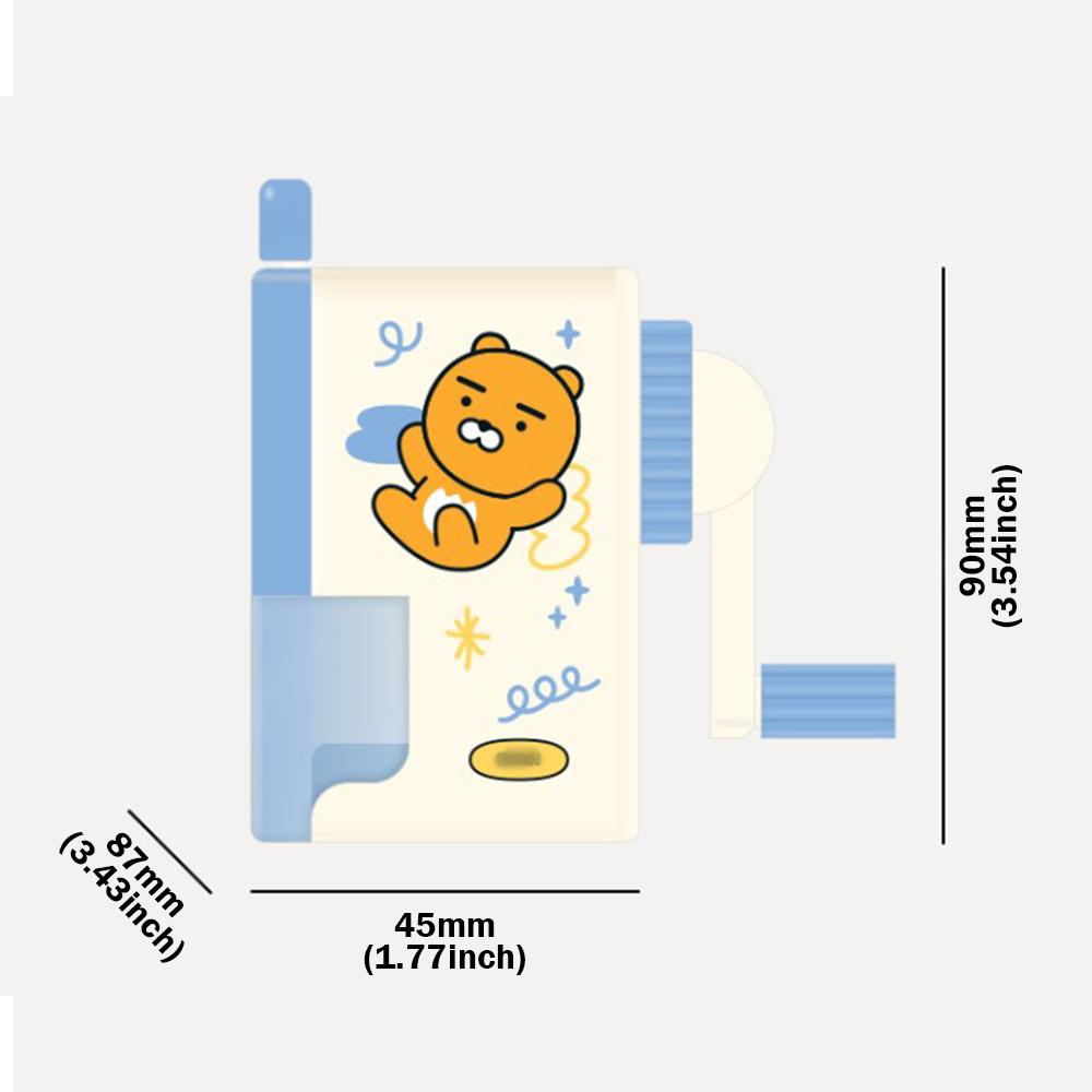 Мини-точилка Kakao Friends с милым корейским персонажем для черных карандашей, цветных карандашей, офисных принадлежностей