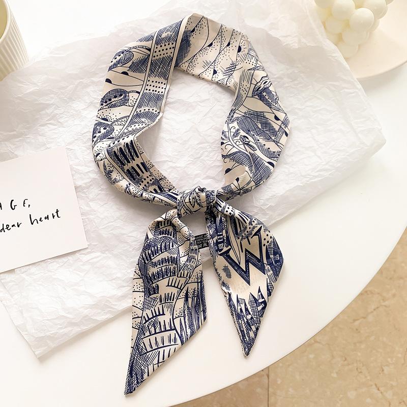 Ретро-ленты для волос с буквами, французская элегантная длинная повязка на голову, сумка, ремешок, аксессуары, красивая повязка для волос с бантом для девочек, женский шарф
