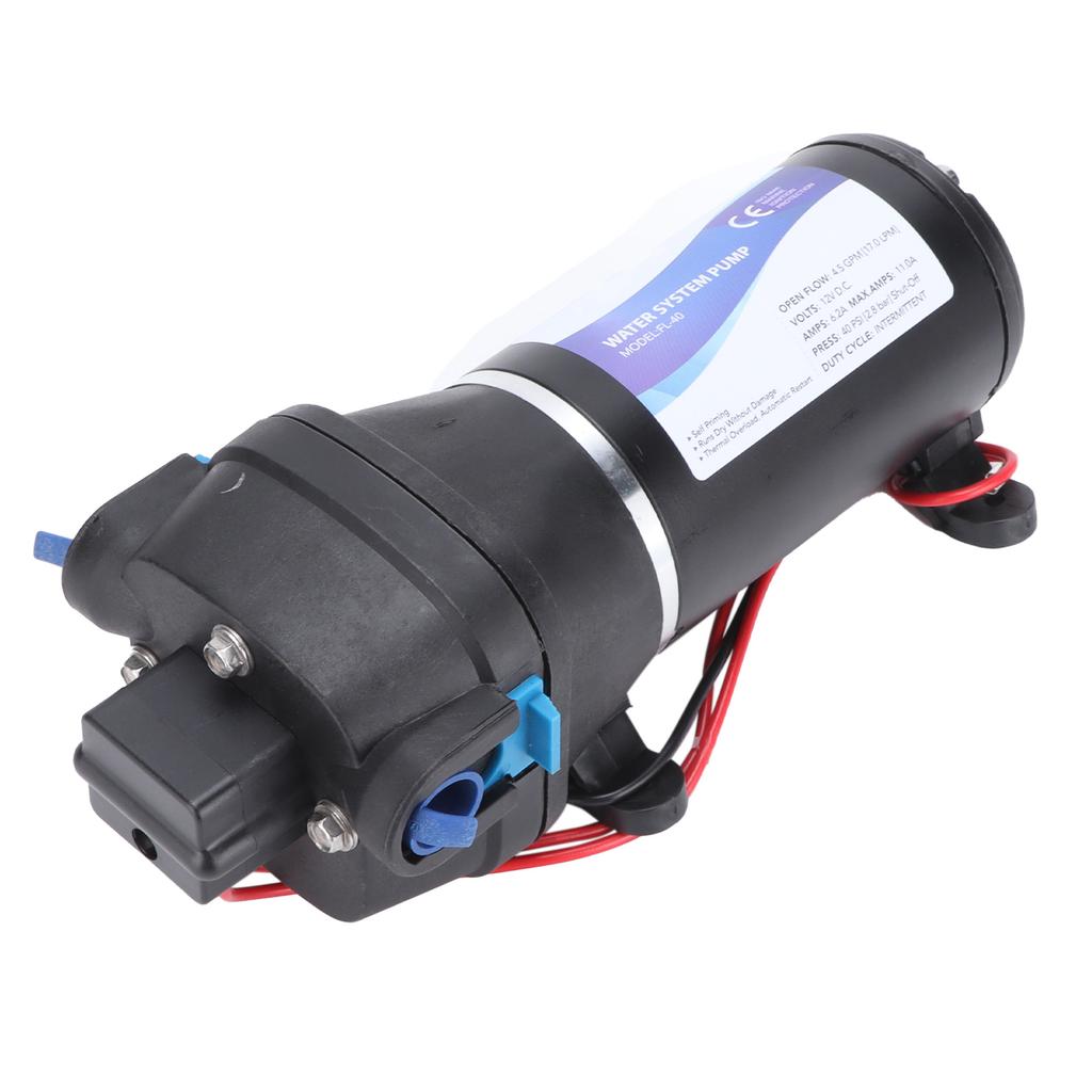 Water Pump Small Automatic Large Flow Bottling Equipment Multifunctional Engineering Plastic FL‑40 12V