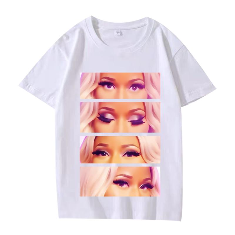 Классическая графическая футболка Nicki Minaj Унисекс s Женская Оверсайз 100% Хлопок Уличная Мода Короткий Рукав Летняя Мода Принт Унисекс Топы
