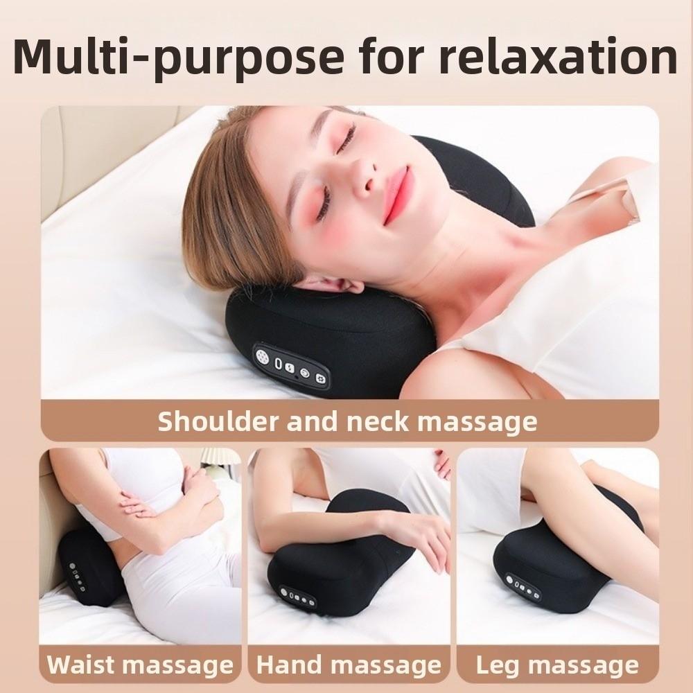 EMS Cervical Massage Pillow Hot Compress Lumbar Support Massage Office Use