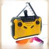 "Solar Hand-Crank Emergency Radio with Weather Alerts and Mobile Power Supply"