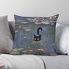 Claude Monet Water Lilies Cat Pillowcase Polyester Linen Velvet Creative Decorative Pillow Case Sofa Seater Cushion Cover x
