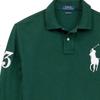 Polo Ralph Lauren FW23 Однотонная рубашка поло с длинным рукавом и вышитым логотипом, мужские топы, зеленая MNPOKNI16820256-300
