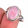 Natural Pink Opal Gemstone 925 Solid Sterling Silver Jewelry Ring Size 9.5 R1J35