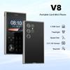 Новый V8 Card Мобильный телефон 2G GSM FM-радио Магический голос MP3-плеер Две SIM-карты Модный Функциональный Маленький Мобильный телефон Разъем для наушников