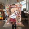 1 шт. Himouto! Фланелевое одеяло с принтом Умару-тян, Высококачественное, Для всех сезонов, Декор для дома, Тепло и уют, Идеально для рождественских подарков