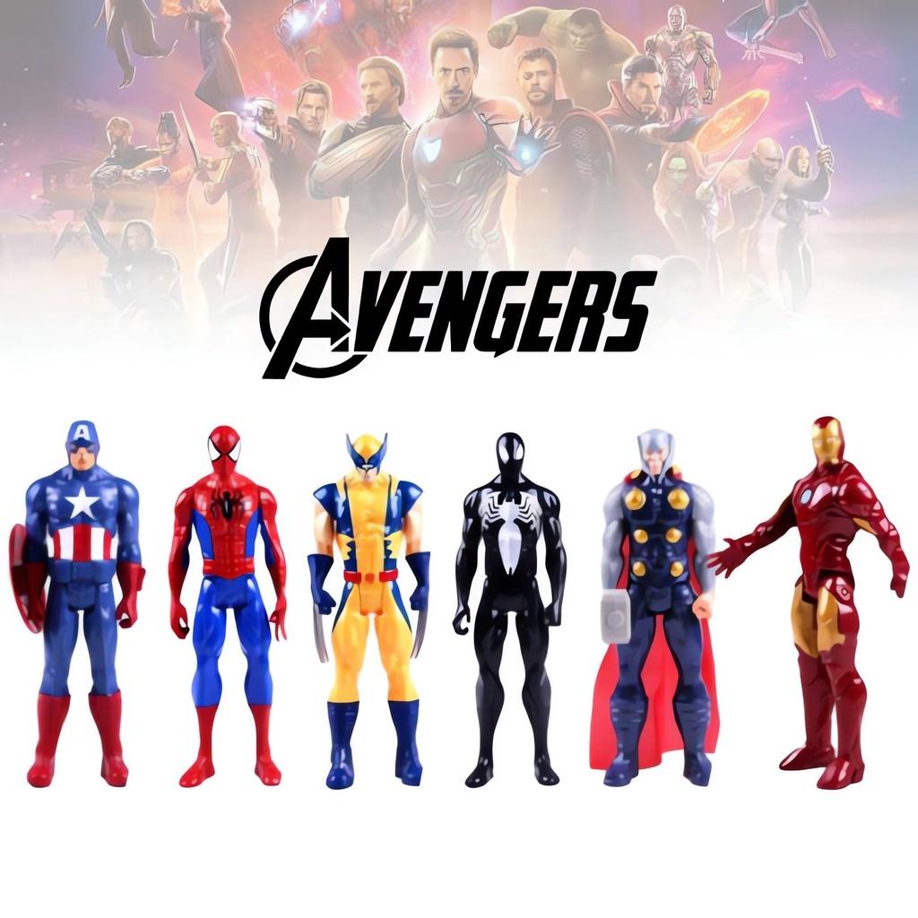 Мстители Альянс Железный Человек Черное Золото Человек-паук 12-дюймовая Подвижная Детская Игрушка Кукла Фигурка Ручная работа