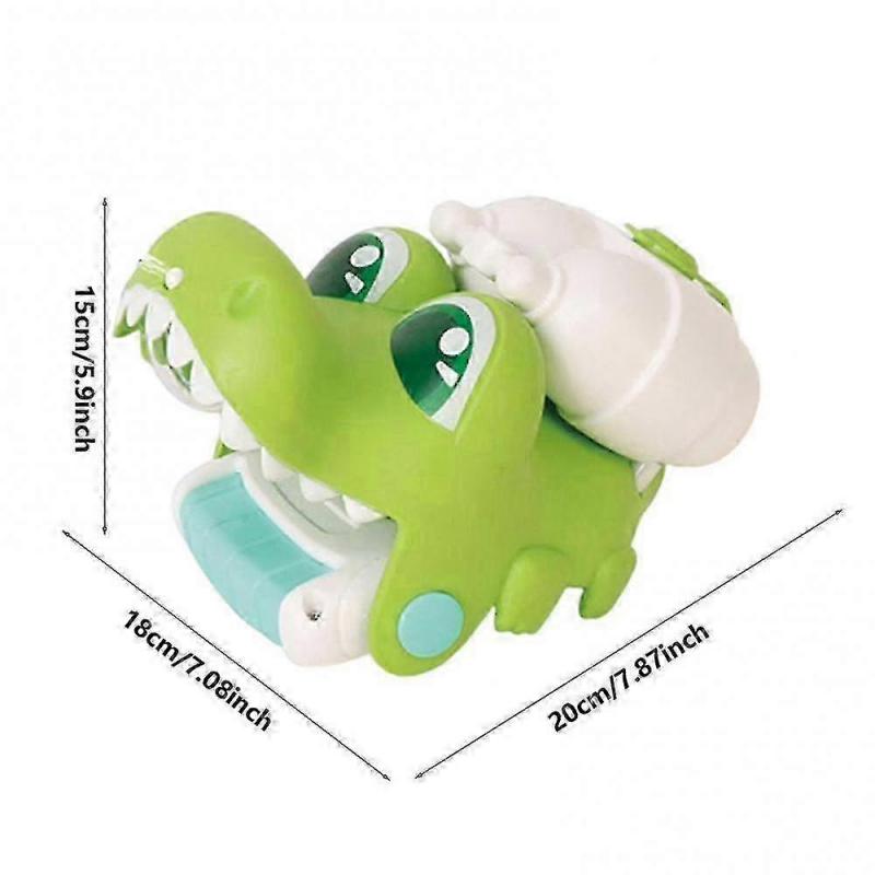 Water Shooter | Cartoon Dinosaur Shark Squirt Toy Wrist Water Soaker | Long Range Water Shooter Boys Girls Toy Gift(Crocodile)
