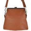 Women's handbag, natural leather, brown