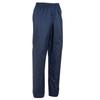 MH100 Solid Colour Mountain Hiking Rain Resistant Waist Tight Slacks Dark Blue Kids