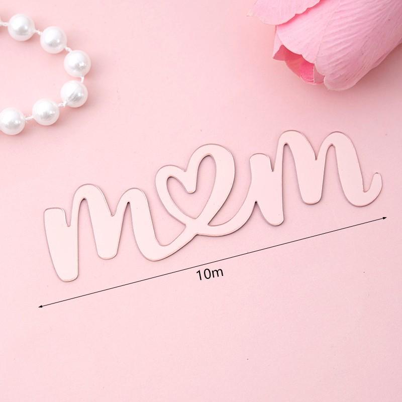 Acrylic Cake Topper - Happy Birthday Mom & Dad, Mother's/Father's Day Decoration