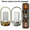 Прикроватный светодиодный ночник 3 цвета освещения Атмосферный свет USB Сенсорное управление Настольная лампа 2000 мАч для ресторана, спальни, для декора