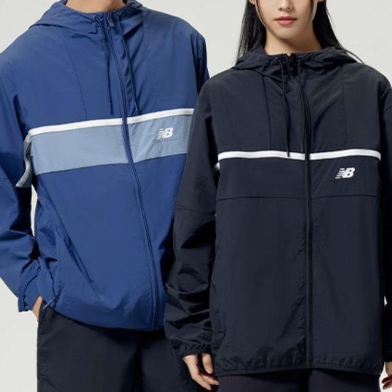 New Balance Jackets Men's Blue Hooded Moderate Other MJ31500-AGY