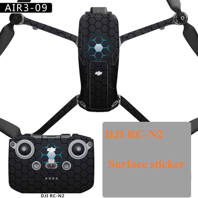 Красочные наклейки для DJI Air 3 Drone Защитная пленка ПВХ Наклейки Поверхностное покрытие кожи для DJI RC 2/RC N2 Аксессуары