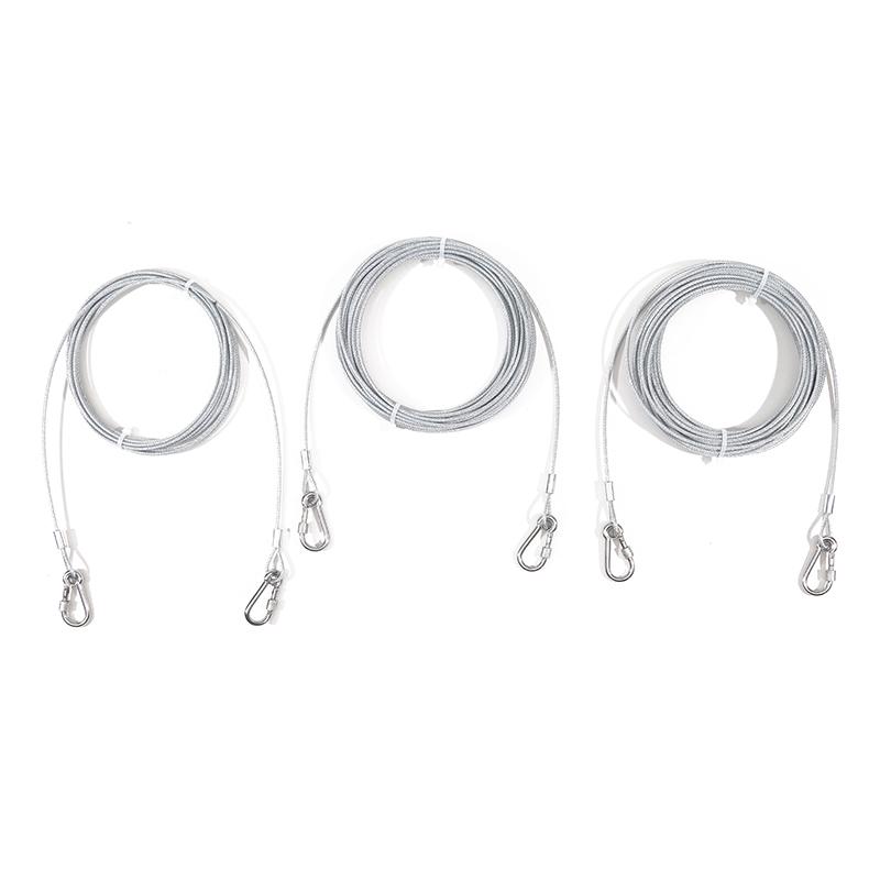 Стальной поводок для собаки, веревка для собаки для большой собаки, поводок для собаки, немецкая овчарка, прочная шлейка для собаки, поводок для домашнего питомца