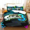 Splatoon 3 Inkling Squid Комплект постельного белья Single Twin Full Queen King Size Комплект постельного белья Aldult Kid Bedroom Комплект пододеяльников Комплект постельного белья