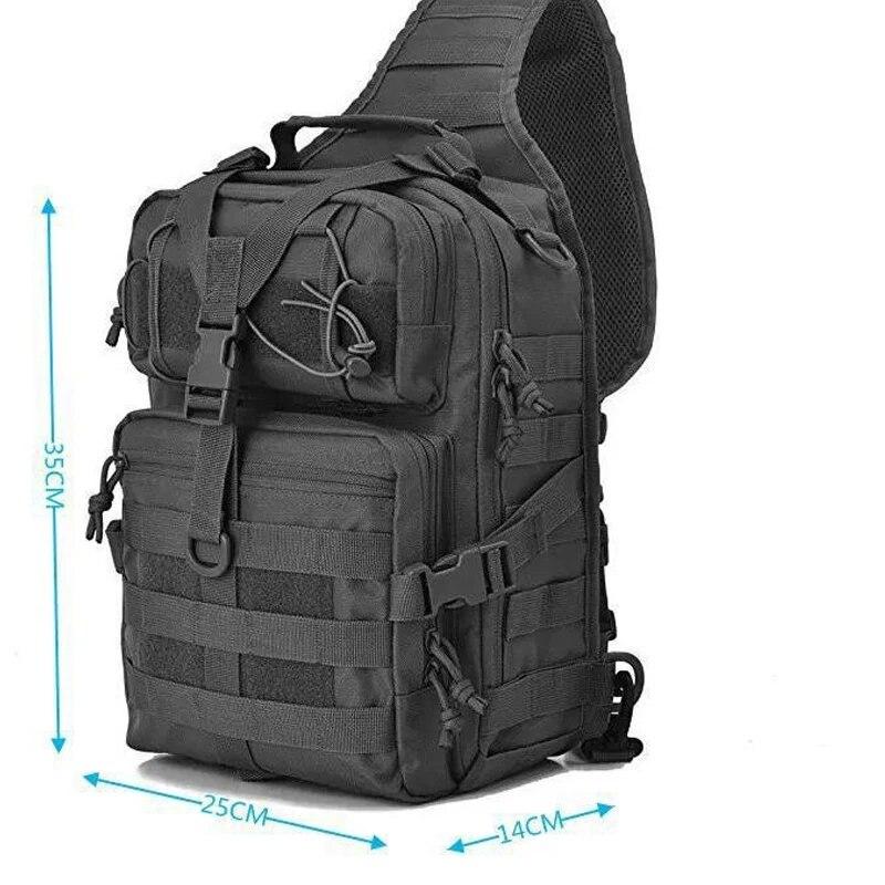 Водонепроницаемая сумка-мешок Rilibegan Chest Bag из Оксфорда с одним плечом, тактические нагрудные сумки, сумки через плечо большой емкости, камуфляжная нагрудная сумка