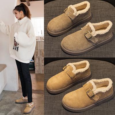 Женские зимние теплые ботинки в стиле ретро с флисовой подкладкой Зимние ботинки на платформе с хлопковой подкладкой Зимние ботинки для снега Женская обувь