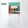 Illustrated Art Calendar 2027 Cats Reading Wall Calendar, Jan. - Dec. 12 Monthly Hanging Planning Journal Planner, Cute Kitty Illustrations