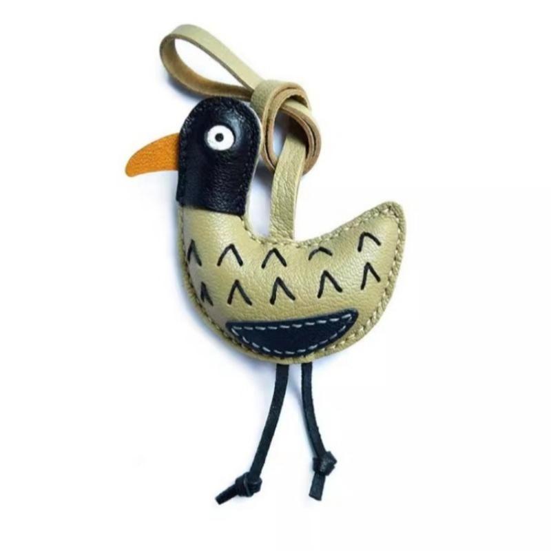 Приходить! Dazed duck together, подвеска на кожаную сумку ручной работы, подвеска на зеркало заднего вида, брелок для ключей в стиле абстрактной ниши