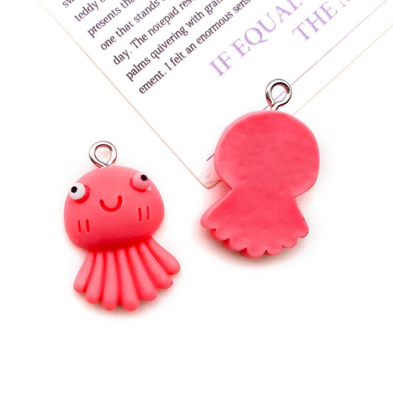 DIY Resin Pendant: Rose Red Lipstick Candy Butterfly Teddy Bear Ice Cream Milk Bottle Charm