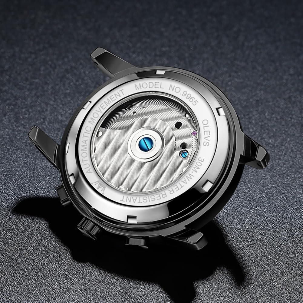Часы OLEVS, автоматические наручные механические модные стильные водонепроницаемые светящиеся брендовые часы, деловые часы из нержавеющей стали для мужчин, мужские и с ручным заводом