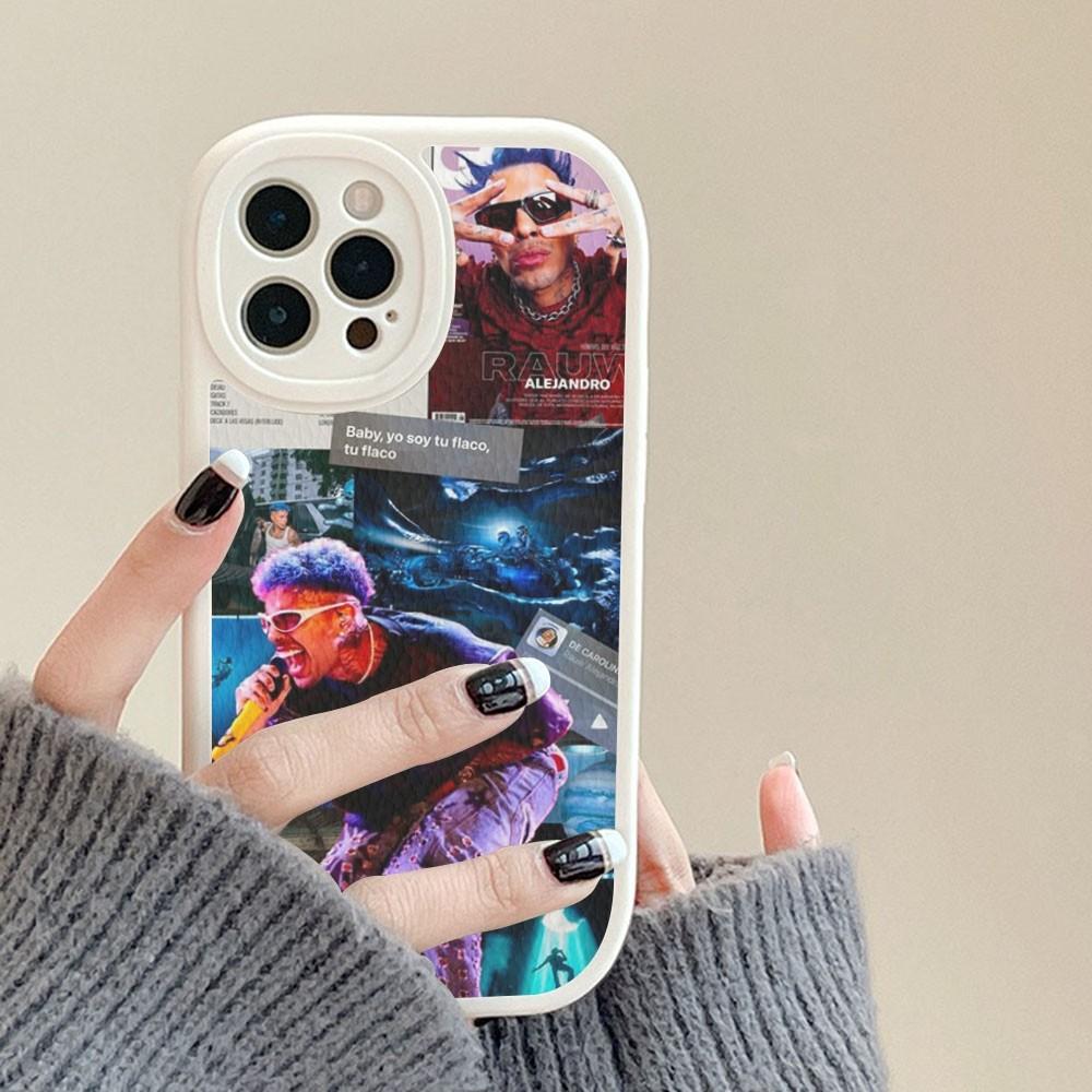 Rap Singer Rauw Alejandro Phone Case Hard Leather For IPhone 16 15 14 13 12 Mini 11 14 Pro Max Xs X Xr 7 8 Plus Fundas