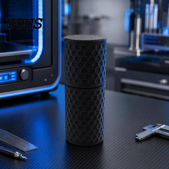 Решение для хранения в офисе, 3D-печатный органайзер-коробка для ватных палочек, с герметичной пыле- и влагозащитной крышкой, пластиковая крышка контейнера с сотовой текстурой